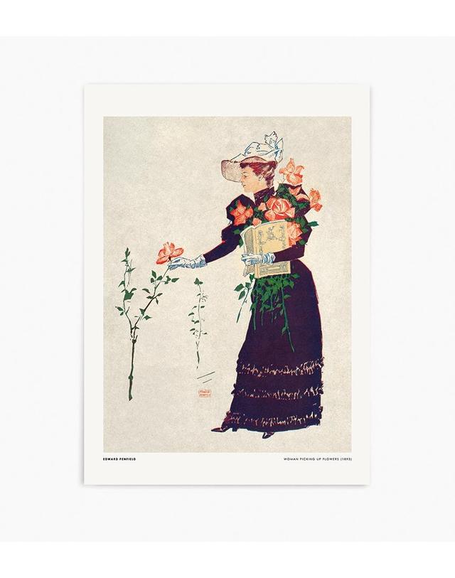 아트밀 [아트밀] (봄의 정원) 꽃 그림액자 70종 - 44 펜필드 꽃을줍는여자 착용컷