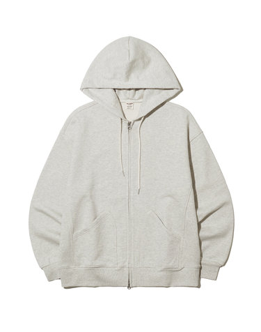 89LINE ZIP UP HOODIE / OATMEAL