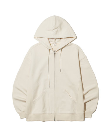 89LINE ZIP UP HOODIE / IVORY