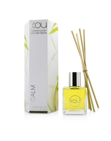 iKOU Aromacology Diffuser Reeds Calm Lemongrass Lime 9 months supply -