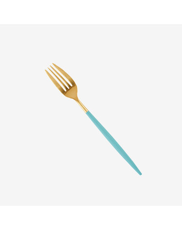 [큐티폴] 미오 터콰이즈 골드 디너 포크