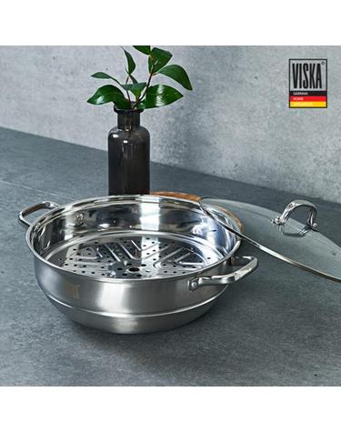 비스카 스테인리스 34cm 찜솥 세트