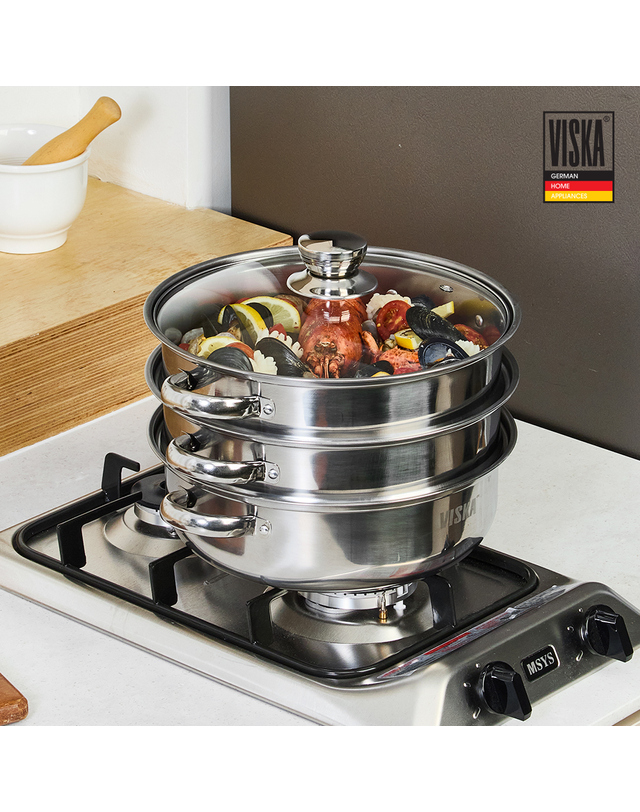 비스카 비스카 마이키친 3단 찜전골냄비 VK-MG300S 착용컷