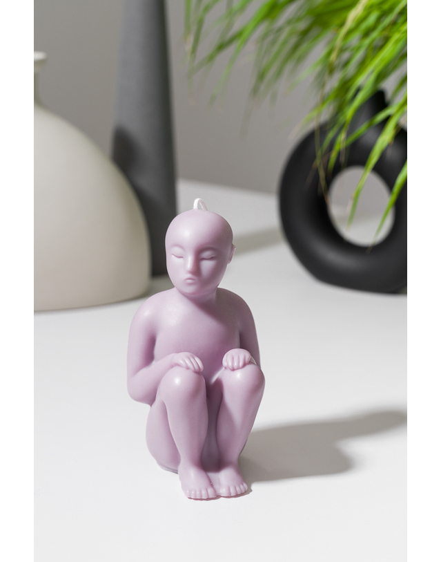 카비네트 TINY BALD HUMAN_SCENTED CANDLE by 연여인x카비네트 착용컷