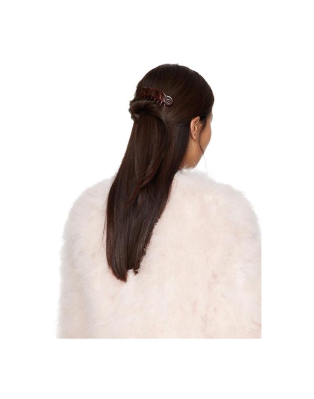 소피부하이 [해외직구] 소피 부하이 브라운 리볼리 콤브 헤어핀 FW20 H06 TORT TP877554688 착용컷