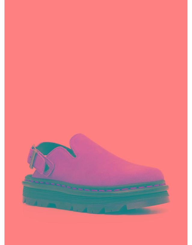 닥터마틴 [해외직구] 26SS Dr Martens 뮬 Zebzag Dr Martens in 가죽 스웨이드 con cinturino e punta tonda 31737439 TP582135257 착용컷