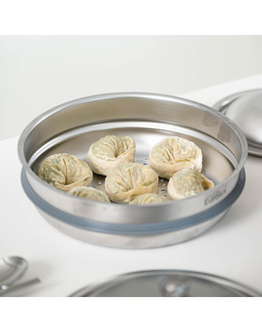 유로룩스 베어쿡 스텐 스티머 찜기 24cm