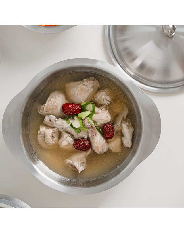 로메이키친 유로룩스 베어쿡 316스텐 통3중 찜냄비 28cm 파티웍 찜기포함 착용컷