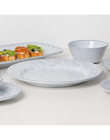 보르달로 핀헤이로 플로라 차저플레이트 34.5cm 포르투갈 도자기