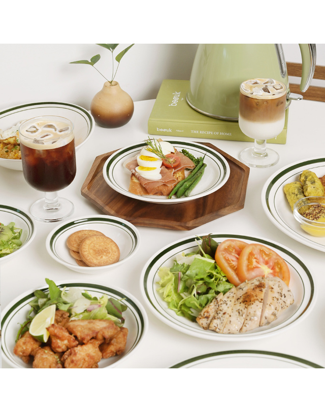 로메이키친 정품 마시피렌체 리니아 공기 예쁜 그릇 카페 파스타 볼 접시 착용컷