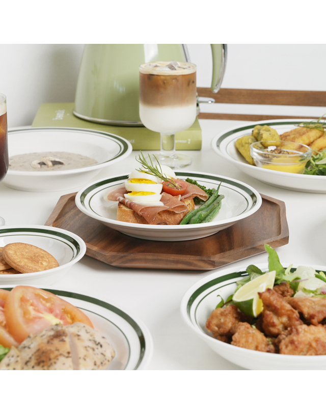 로메이키친 정품 마시피렌체 리니아 공기 예쁜 그릇 카페 파스타 볼 접시 착용컷