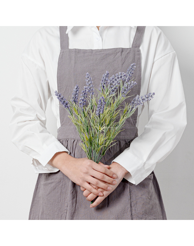 로메이키친 로메이패브릭 로메 순면 앞치마 4color 카페 꽃집 주방 무지 에이프런 착용컷