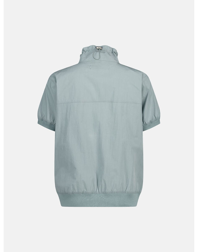 썬러브 W Cloud S/S Half Zip Pullover Blue 착용컷