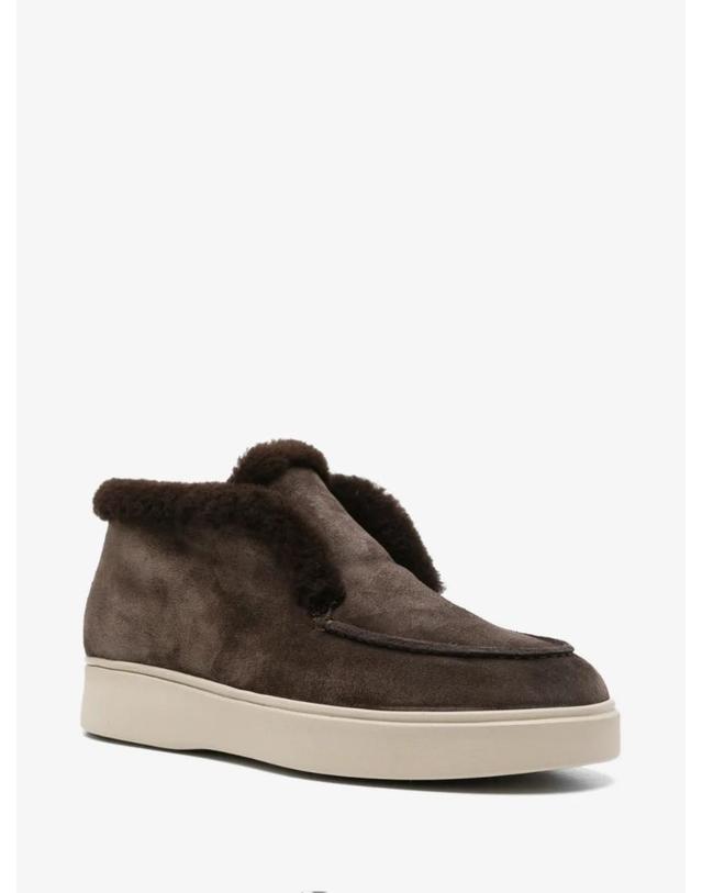 오피치네크리에이티브 [해외직구] 26 FW 오피시네크리에이티브 Frame shearling trim suede ankle boots OCDFRAM112LIC23G110 TP458630252 착용컷