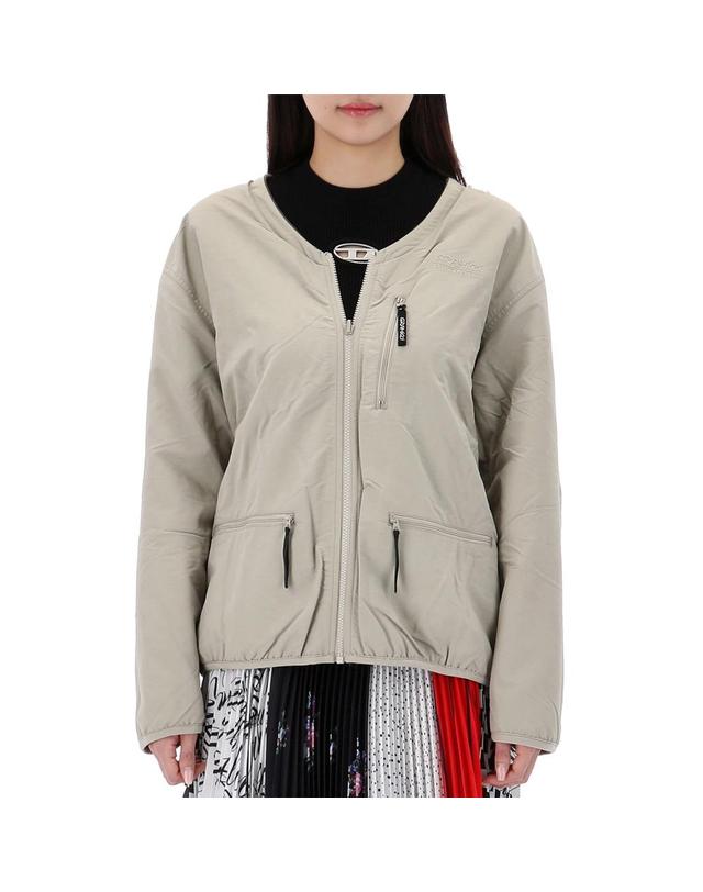 그라미치 그라미치 리버시블 플리스 가디건 G3FUJ031 TAUPE 착용컷