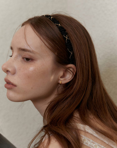 feminine gold chain slim hair band_2colors HB001