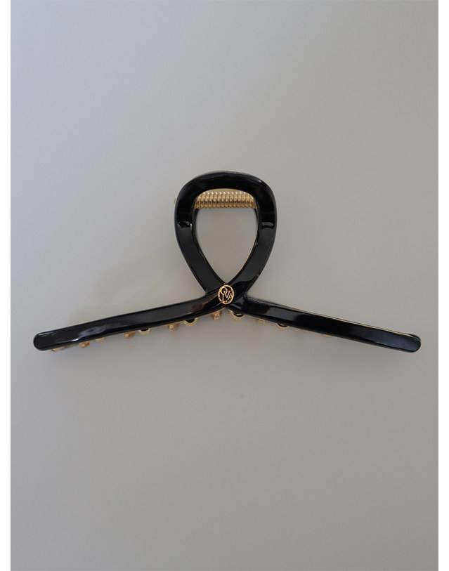 오블라 Twist metal point hair clip_real black HC003 착용컷