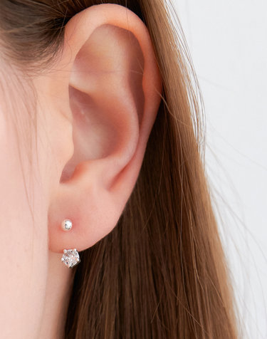 CIRCLE BEAM two way earring JE026