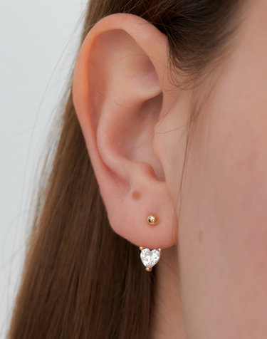 HEART BEAM two way earring JE027