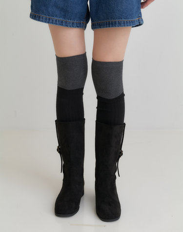 오블라 tone and tone_knee high socks SO014