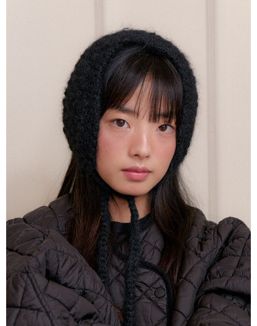(선물포장) [HAND CROCHET] waffle earmuffs EM003