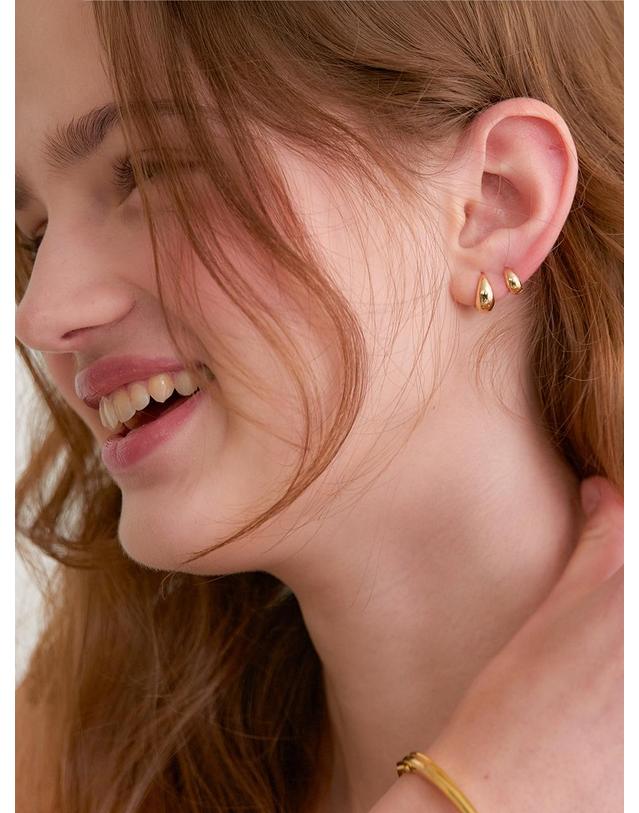 오블라 one touch earring_001 JE001 착용컷