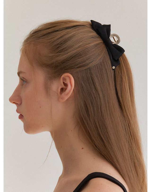 오블라 ELEGANTE ribbon hair clip_S HC041 착용컷