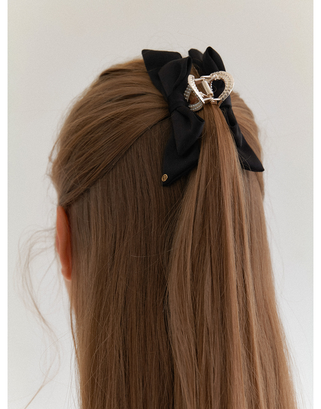 오블라 ELEGANTE ribbon hair clip_S HC041 착용컷