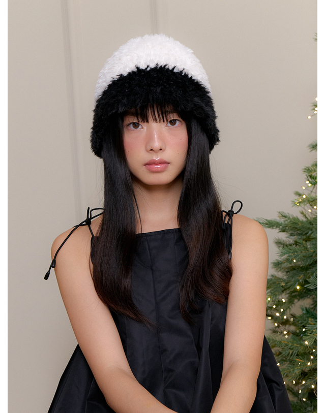 오블라 Butter angel two tone bucket hat HA032 착용컷