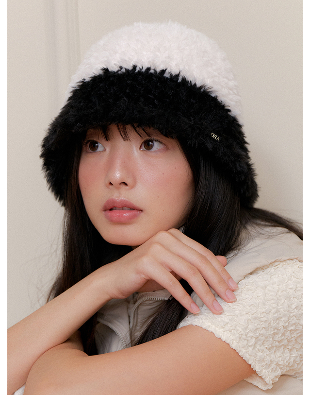 오블라 Butter angel two tone bucket hat HA032 착용컷
