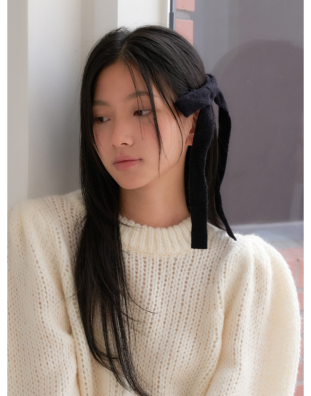 오블라 angora flat hair pin (3color) HP005 착용컷