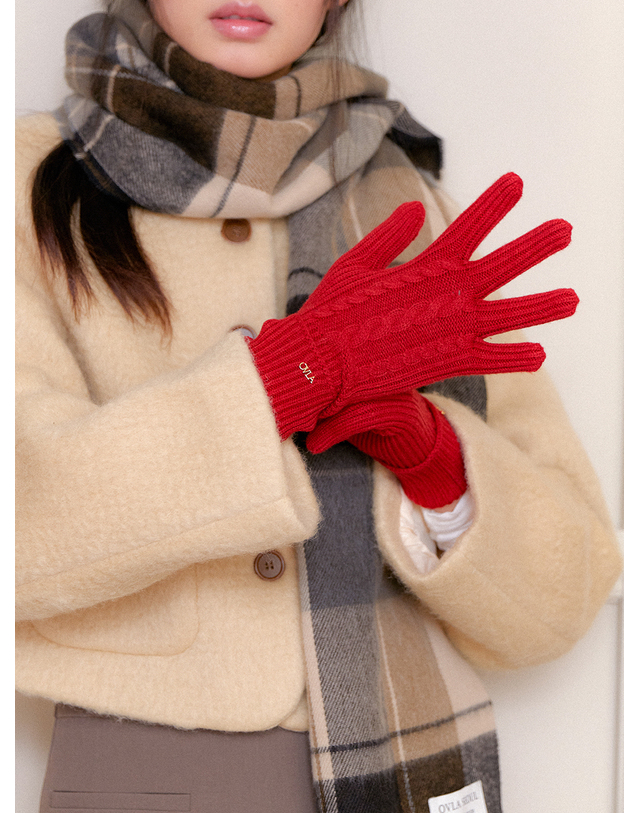 오블라 (선물포장) TWIST POINT OVLA GLOVES GL006 착용컷