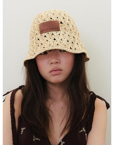 [HAND CROCHET] PAPER BONNIE BUCKET HAT_2COLOR HA051