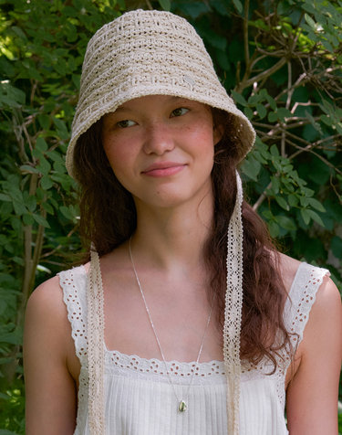 VINTAGE TOUCH LACE UP BONNET_3COLOR HA055