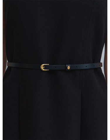 [ESSENTIAL] soft buckle 10mm belt_oval button BT004
