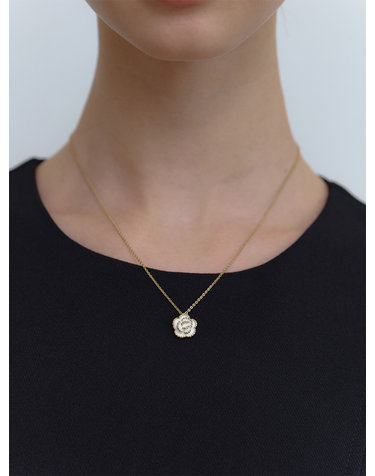 epoxy flower necklace_3color JN045