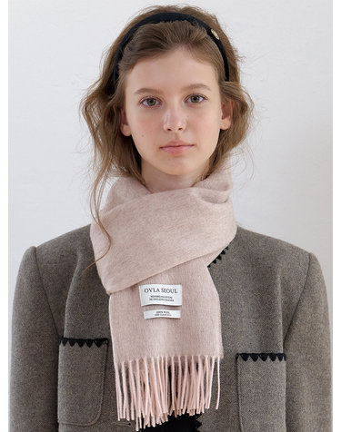 (선물포장) (WOOL100) TWO TONE WOOL MUFFLER_4COLOR MF021