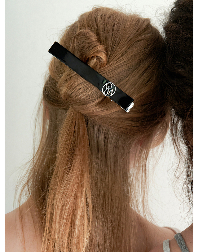 오블라 colored signature metal bold pin_black_2color HP059 착용컷