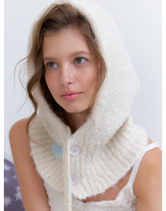 오블라 (선물포장) Cozy veil balaclava_colors BA009 착용컷