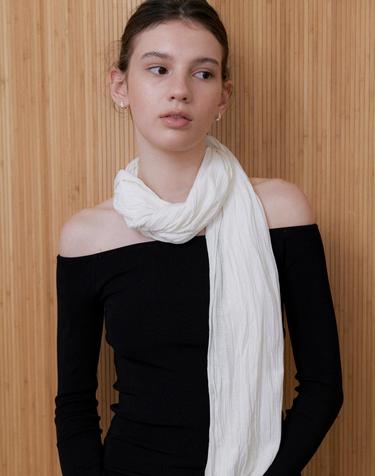 wrinkle classic scarf 2color SC008
