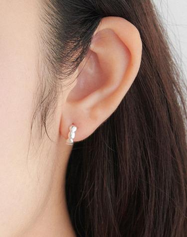 (SILVER 925) plum earring 2color JE084