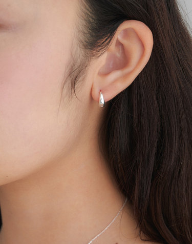 (SILVER 925) soft one touch earring_M JE086