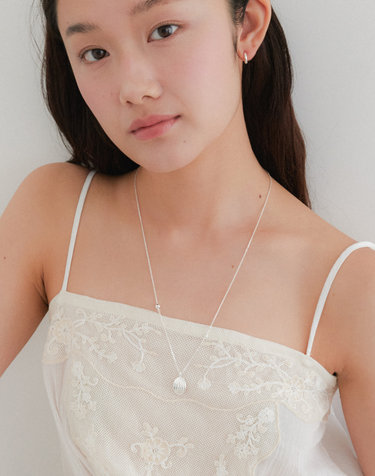 OVAL SHELL NECKLACE 2COLOR JN056