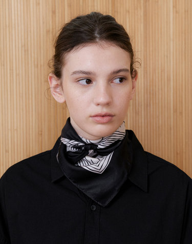 rose archive silk scarf 2color SC011