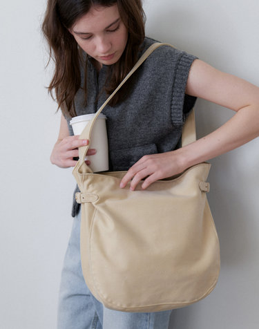 buckle slouchy suede bag 2color BG008