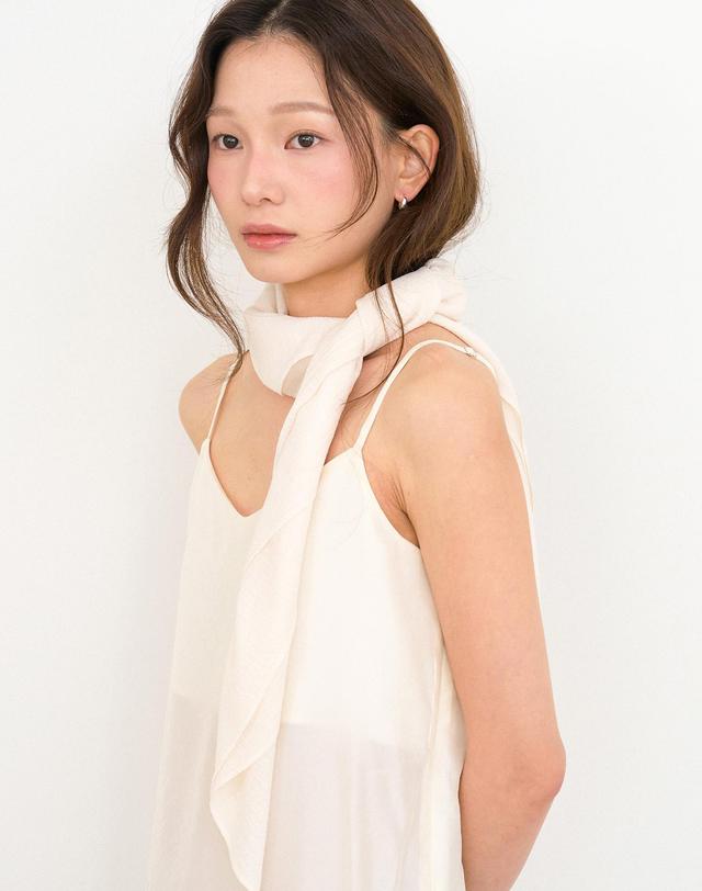 오블라 waffle see through kercheif 2color KE009 착용컷