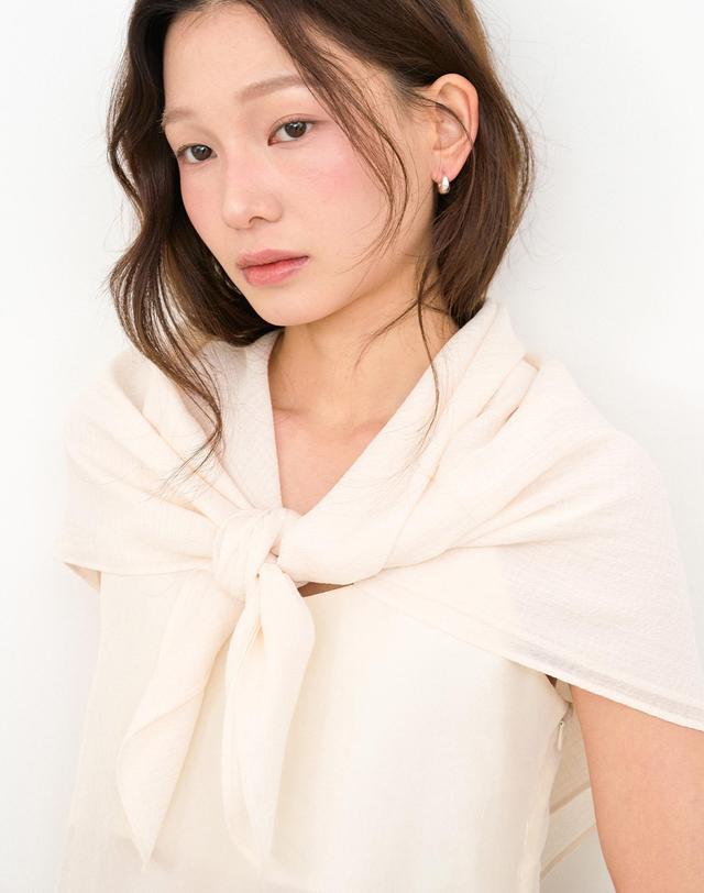 오블라 waffle see through kercheif 2color KE009 착용컷