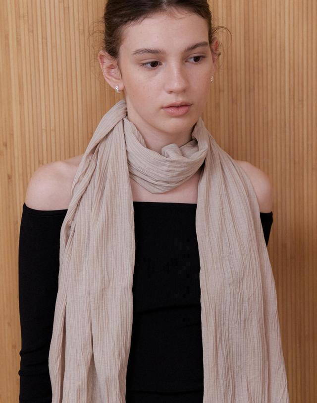 오블라 wrinkle classic scarf 2color SC008 착용컷