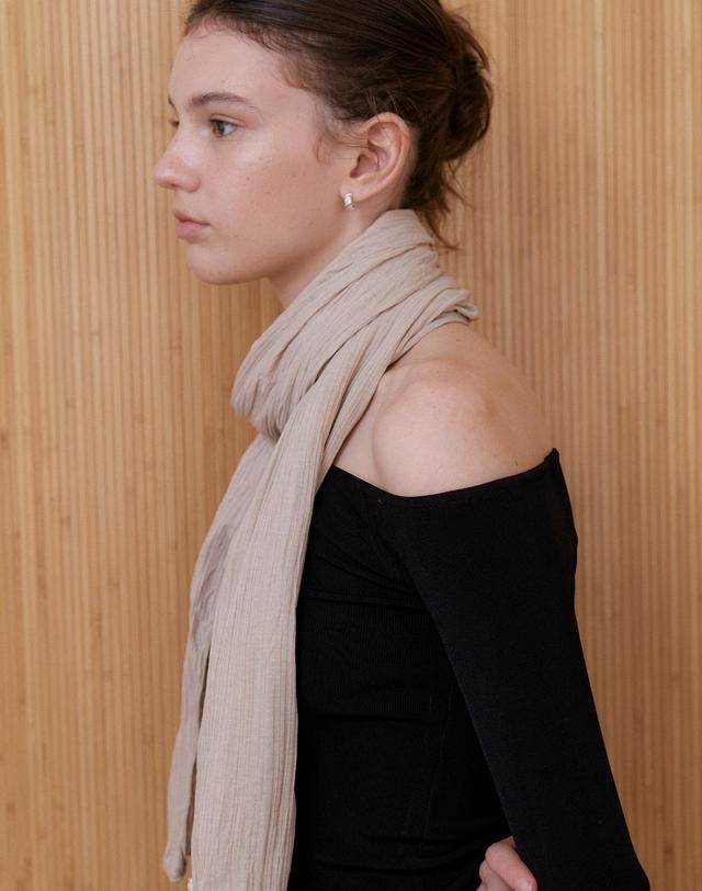 오블라 wrinkle classic scarf 2color SC008 착용컷