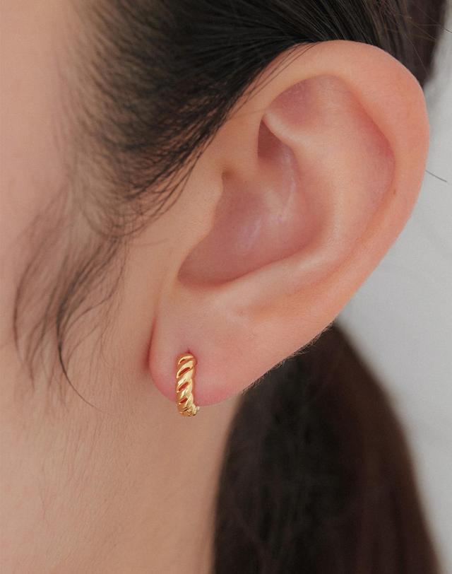 오블라 (SILVER 925) thread earring 2color JE085 착용컷